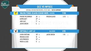 Drysdale lady LIZ v Waurn Ponds Deakin Senior Women [upl. by Ecirbaf]