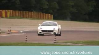 Ferrari FF burn drift amp Start up at Maranello [upl. by Nicolis]