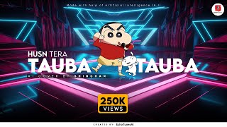 Tauba Tauba  Shinchan AI Voice  Bad Newz  EchoTunesAI [upl. by Giffie]