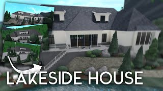 Building a Luxurious Lakeside House in Bloxburg [upl. by Bernita301]