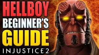 Injustice 2  HELLBOY Beginners Guide  All You Need To Know [upl. by Retsbew]