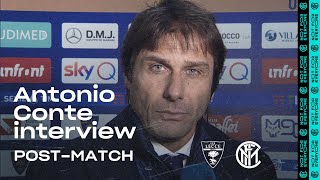 LECCE 11 INTER  ANTONIO CONTE EXCLUSIVE INTERVIEW quotWe need to keep going at the maximumquot CC ENG [upl. by Dart]