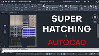 Super Hatch in AutoCAD with Image and Block Pattern deepakverma [upl. by Audwen]