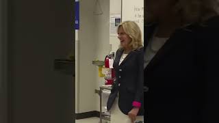 Jill Biden visited Forsyth Technical Community College Friday shorts politics [upl. by Vincenz]