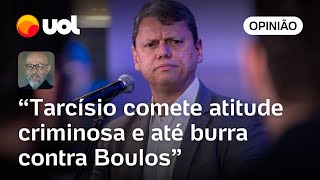 Tarcísio emporcalha democracia e se iguala ao pior do bolsonarismo ao mentir sobre Boulos  Josias [upl. by Nefets]