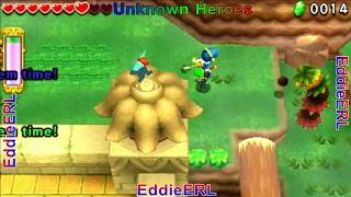 3DS Zelda Tri Force Heroes Unknown Heroes Playthrough  Level 1 Woodlands [upl. by Inanuah838]