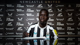 INTERVIEW  Garang Kuol Joins Newcastle United [upl. by Danit]