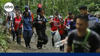 Migrants trekking to US border hits an alltime high despite dangers of Darién Gap [upl. by Dripps]