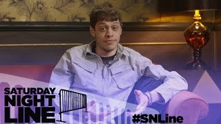 Saturday Night Line SNLs Pete Davidson Plays Two Truths and a Lie with Fans [upl. by Evante]