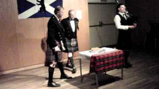 Piping in of the Haggis [upl. by Nauqal]