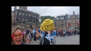 Linlithgow Marches 2022 1100am Procession from Cross [upl. by Yule96]