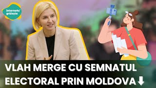 Vlah merge cu semnatul electoral prin Moldova [upl. by Quick]