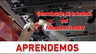 Desmontaje de la batería del Mitsubishi iMiEV [upl. by Wanda730]