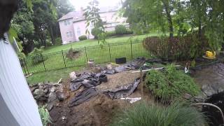 Wetland Construction on Pond in Chester NJ [upl. by Luckin]