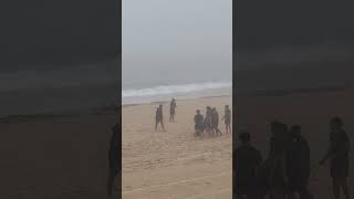 Rabbitohs training at Coogee beach [upl. by Sabanrab]