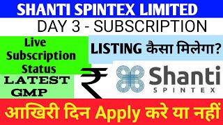 Shanti Spintex Ipo 🔴 Shanti Spintex Ipo Review 🔴 Shanti Spintex Ipo Gmp 🔴 Shanti SpintexIpo [upl. by Pillihp]