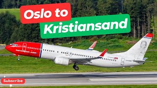 Oslo to kristiansund with Norwegian Airlines  Flights To Kristiansund [upl. by Aushoj805]