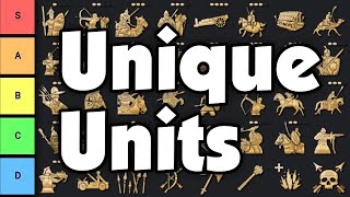 AoE4 Unique Unit Tier List 2024 NEW Civs Included [upl. by Holli]