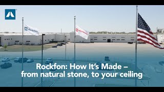 Rockfon How Its Made  From natural stone to your ceiling [upl. by Eimor]