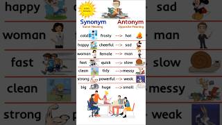 Synonyms and Antonyms with images [upl. by Ynnoj]