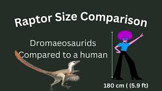 Raptor Dinosaur Size Comparison vs Human [upl. by Peter]