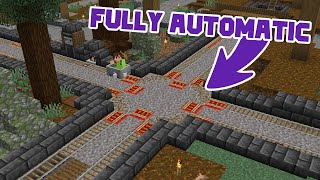 How to make the best Automatic Railway in Minecraft [upl. by Iatnwahs]