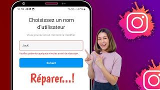 Pourquoi mon Instagram affiche « Veuillez patienter quelques minutes » [upl. by Allerym]