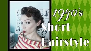 1940s Short Hairstyle Especially for the Nashville Boogie [upl. by Hornstein289]