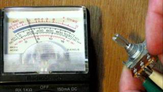 How to read resistance with an analog multimeter  ohmmeter [upl. by Placia]