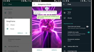 Come attivare il tema scuro e cambiare lo sfondo su WhatsApp [upl. by Lohrman]