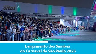 BARROCA ZONA SUL no lançamento dos sambas do Carnaval de São Paulo 2025 [upl. by Wootan]