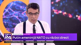 Putin amenință NATO cu un război direct dacă Ucraina lovește Rusia cu rachete livrate de Occident [upl. by Airednaxela766]