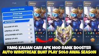 NEW UPDATE APK MOD RANK BOOSTER AUTO WINSTREAK DAMAGE UP MOBILE LEGENDS TERBARU ANTI BANNED [upl. by Wat]