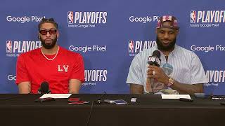 LeBron James amp Anthony Davis talks Game 3 loss Full Postgame Interview [upl. by Nancy]