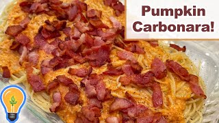 Easy and Tasty Pumpkin Bacon Carbonara Pasta Recipe [upl. by Tichon106]