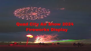 Spectacular Fireworks Display at the Quad City Air Show 2024 [upl. by Jeminah735]