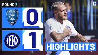 EmpoliInter 01  Stunning finish from Dimarco secures win Goal amp Highlights  Serie A 202324 [upl. by Jill]