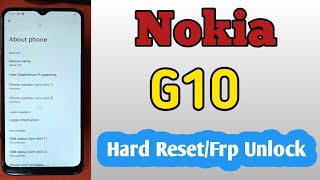 Nokia G10 Hard Reset  Nokia G10 Unlock  Nokia Ta 1334 Hard  Nokia G10 Frp Bypass [upl. by Silsby]