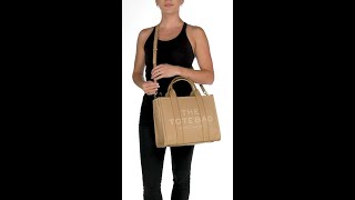 Marc Jacobs The Leather Medium Tote Bag SKU 9628286 [upl. by Gorski495]