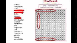 CC7105 How to Write a Book Report Word Search Mini [upl. by Assirek]