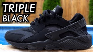 quotTriple Blackquot Air Huarache OnFeet [upl. by Silin]