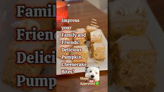 Delicious Pumpkin Cheesecake Bites from Costco nobake costco mayoapproved [upl. by Loma]