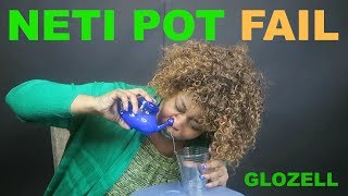 Neti Pot FAIL  GloZell [upl. by Croteau]