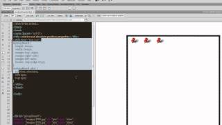 Dreamweaver Tutorial How the Absolute and The Relative position Properties in css work [upl. by Pournaras]