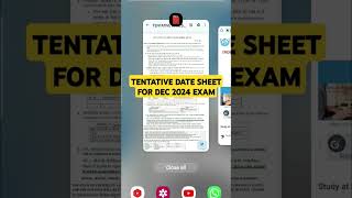 Ignou Tentative Date Sheet Dec 2024 Exam shorts ignou exam news [upl. by Atteselrahc]