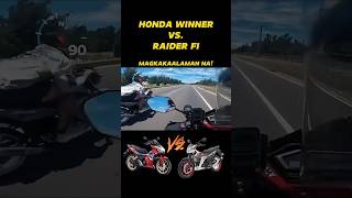 honda winner x vsRaider Fi😳raider150fi hondawinnerx [upl. by Eilema]