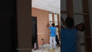 wall panelling process woodworkiing furnituredesign shortvideo [upl. by Sybley]