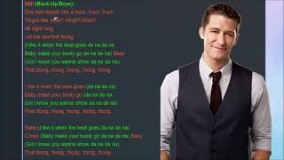 Thong Song Glee Lyrics [upl. by Ainad506]