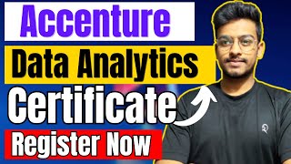 Accenture Free Data Analytics Program  Certificate  Biggest Opportunity  Any Graduate accenture [upl. by Wynnie]