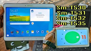 Custom room Android 11 Samsung tab 4 SMT530 SMT531 SMT532 SMT535 [upl. by Oinigih]